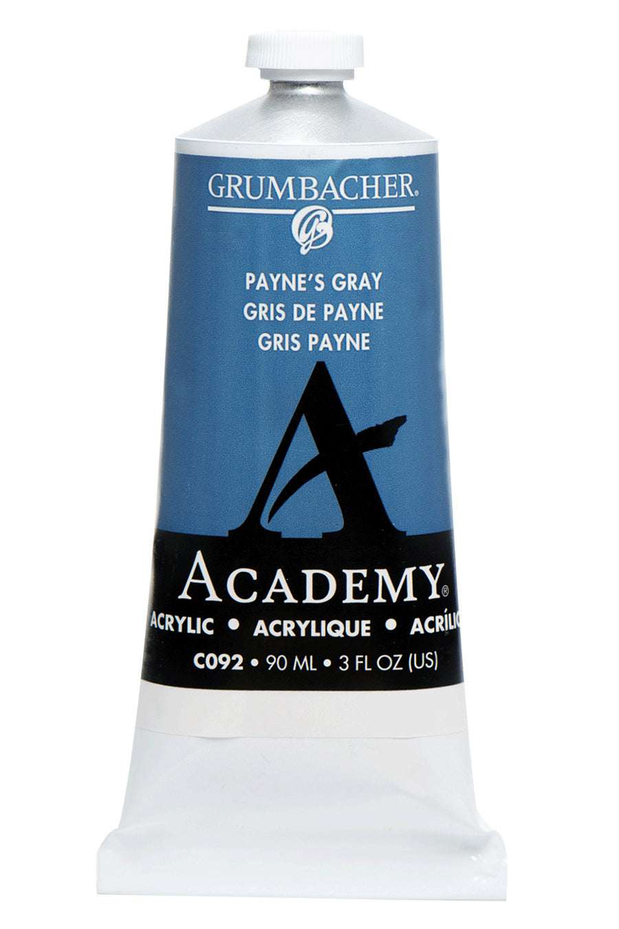 Grumbacher Academy Acrylic paint, Payne's Gray, 90 ml tube