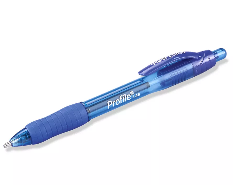 Paper Mate Profile Retractable Ballpoint Pens - Bold Blue 2006826