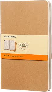Cahier Large Notebooks — Ruled, Kraft, 3-Pack