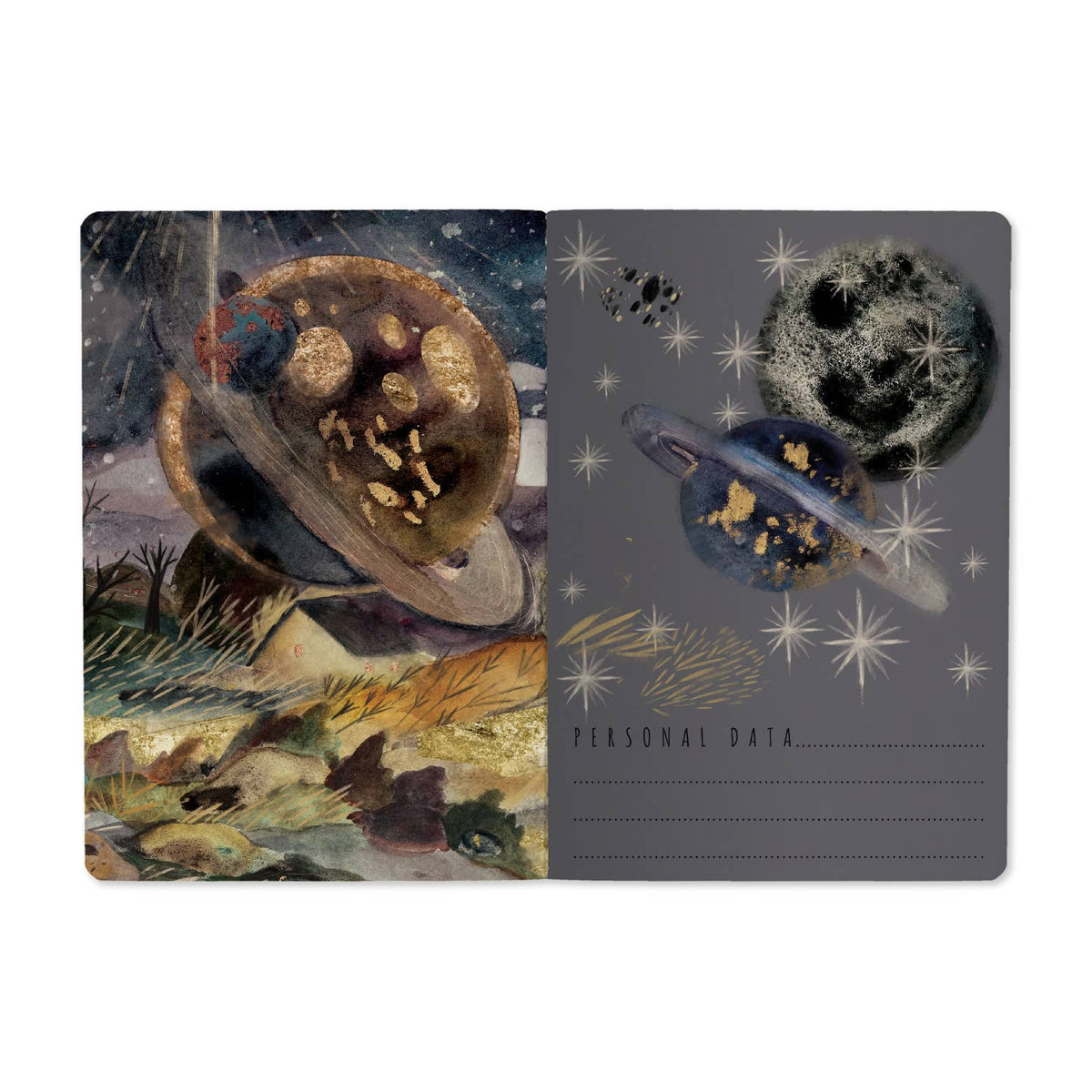 Bruno Visconti Galaxy lined notebook, view 2
