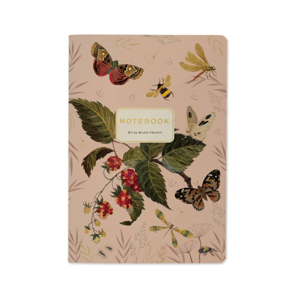 Bruno Visconti Butterfly Berry lined notebook, cover