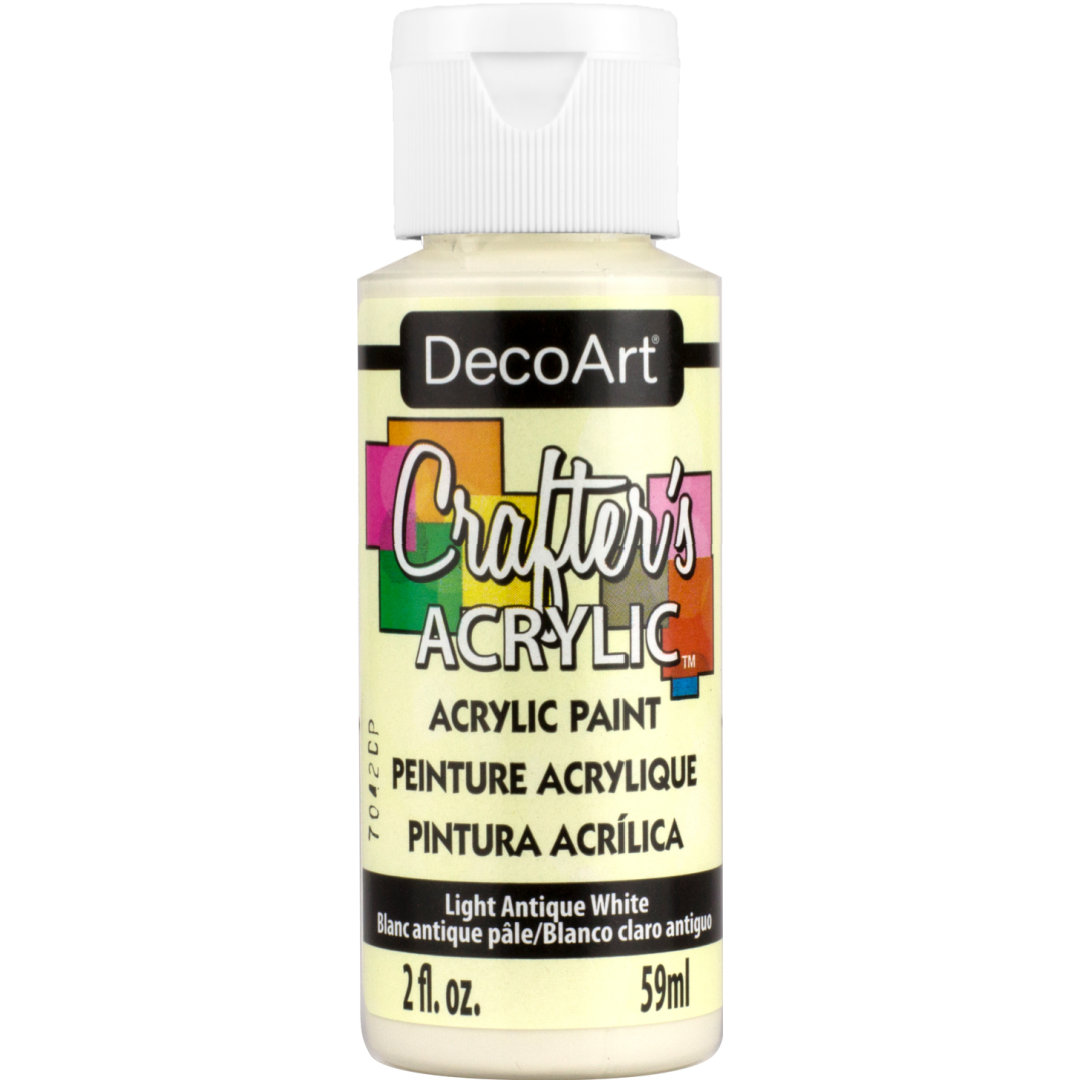 DecoArt Crafter's Acrylic Paint 59 mL (2 fl oz) — Light Antique White 02