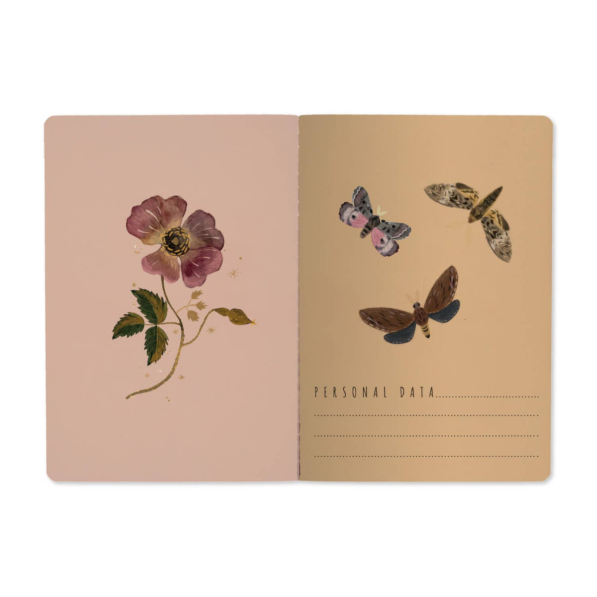 Bruno Visconti Butterfly Night lined notebook, view 2