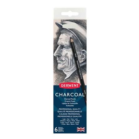 Derwent Charcoal Pencils, Assorted — 6-Pack