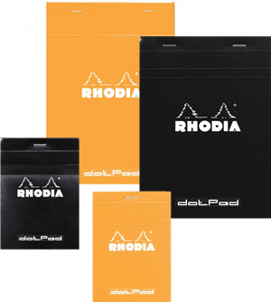 Rhodia dotPad stapled pads — front view