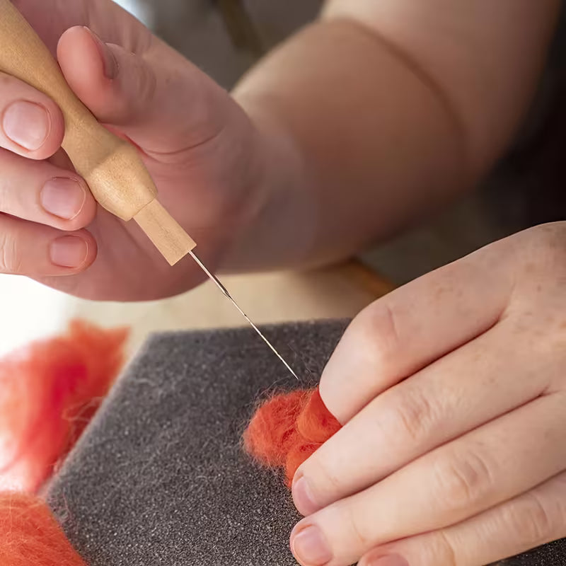 Needle Felting Wood Handle