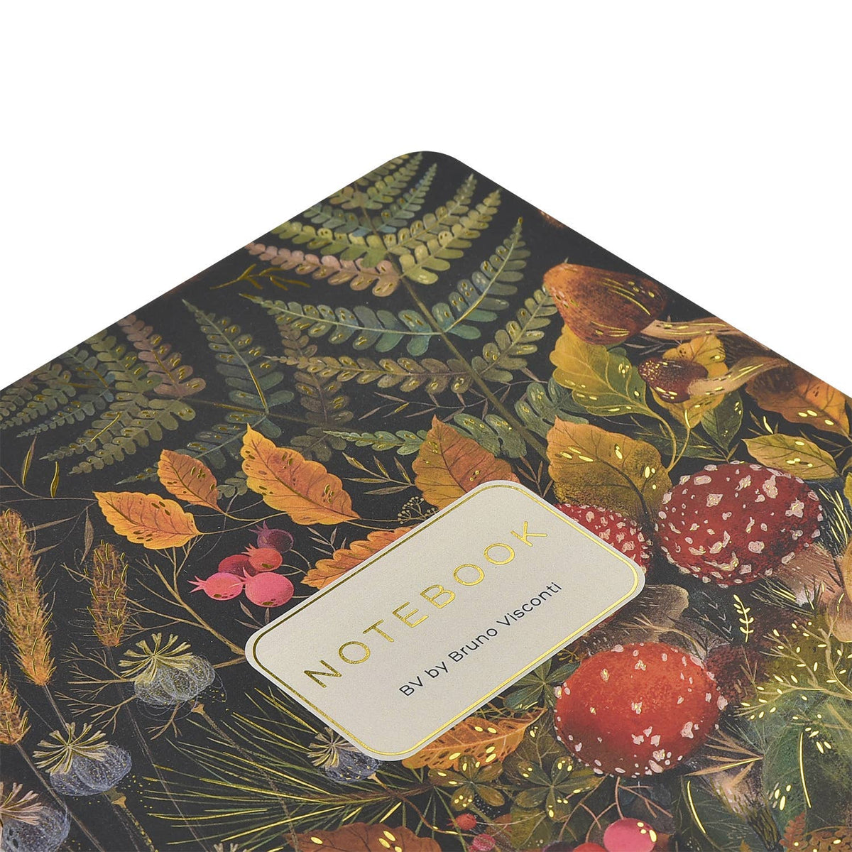 Bruno Visconti Forest Mushrooms lined notebook, view 4