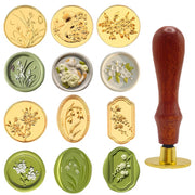 Brass Seal 7pc Set - Floral