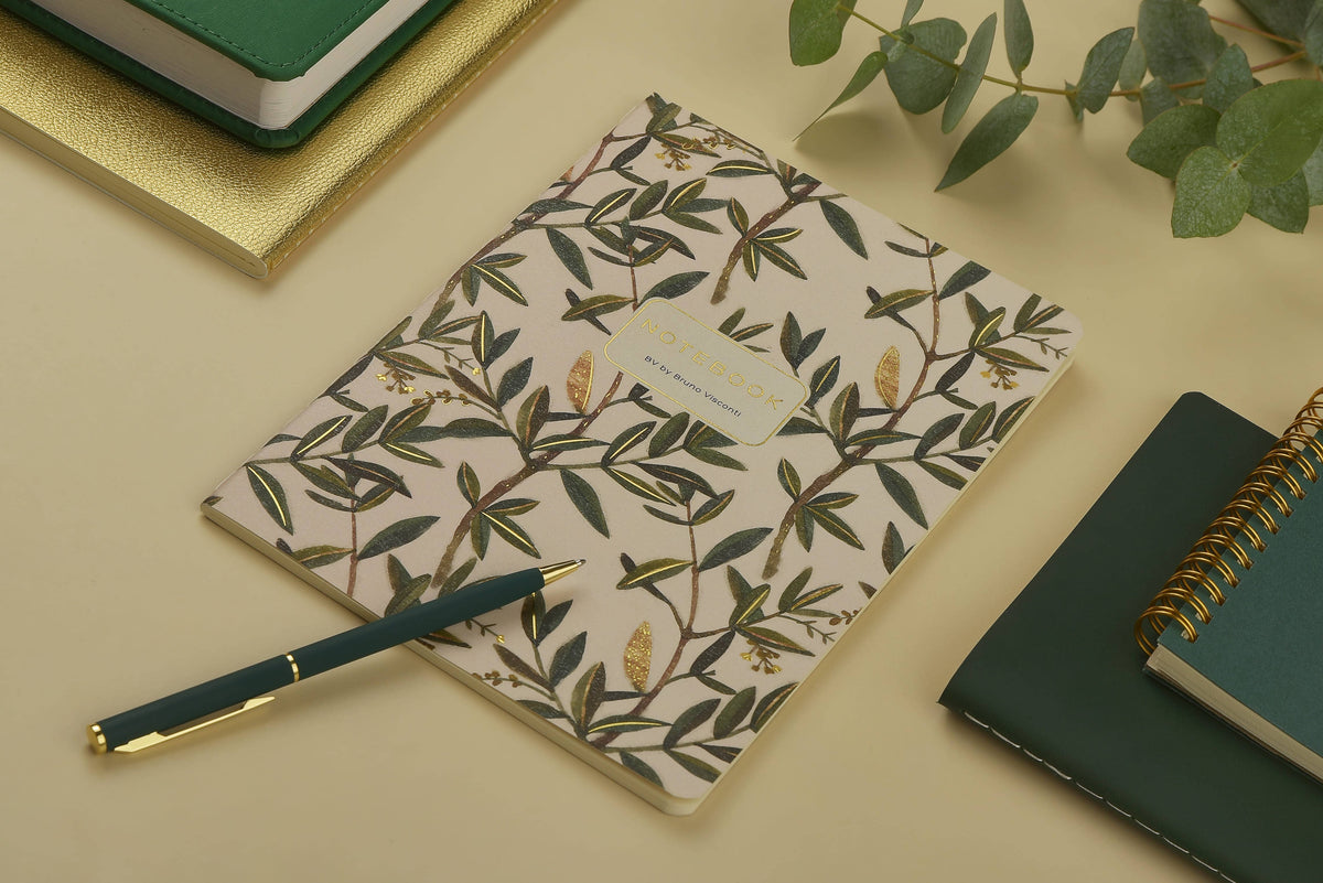 Bruno Visconti Olive lined notebook, view 5