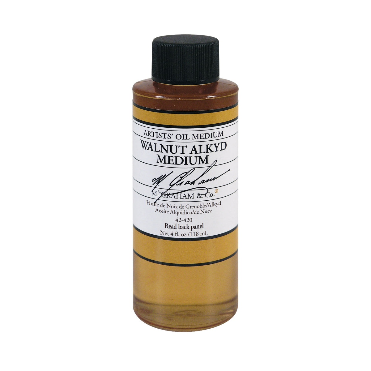 M. Graham Walnut Alkyd Medium, 4 oz (118 ml)