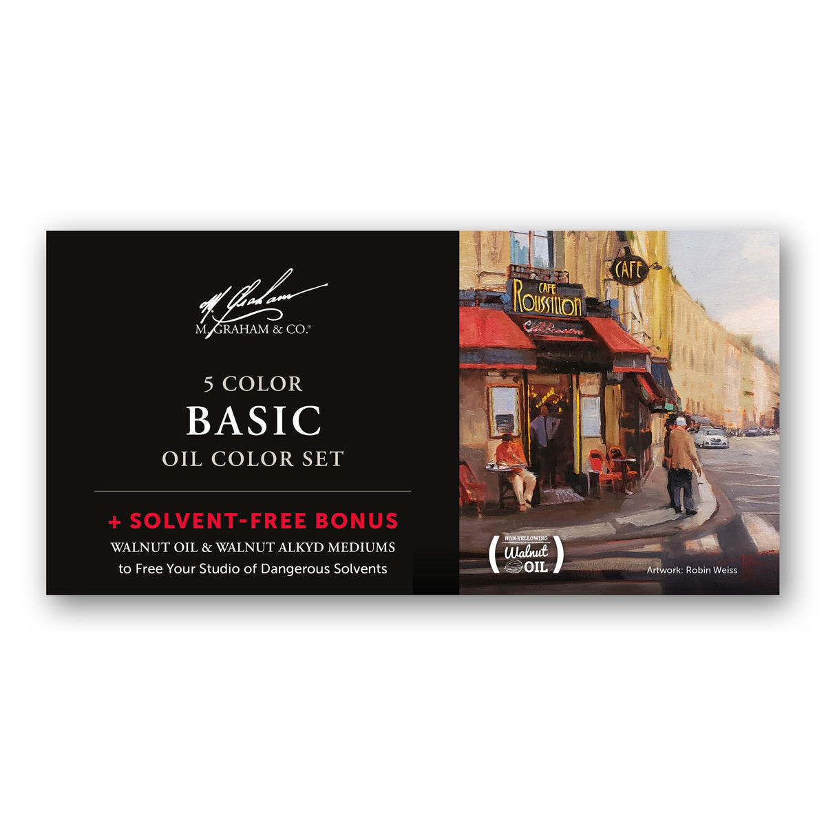 M. Graham 5 Colour Basic Oil Color Set box