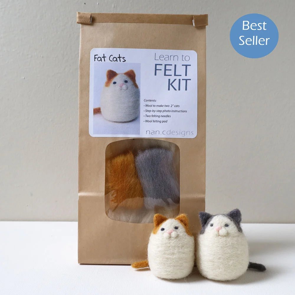 Nan.C Designs Wool Needle Felting Kits