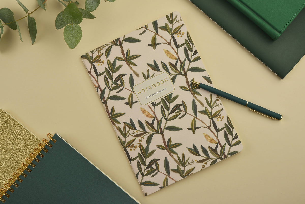 Bruno Visconti Olive lined notebook, view 4