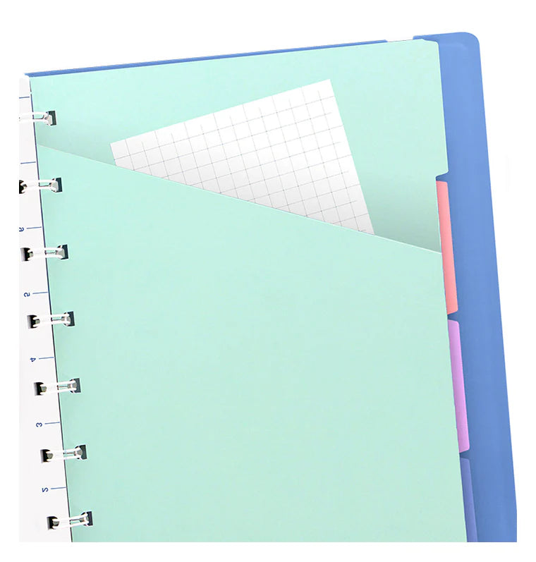 Filofax Refillable A5 Notebooks Pastel Colours 6.5x8.5"