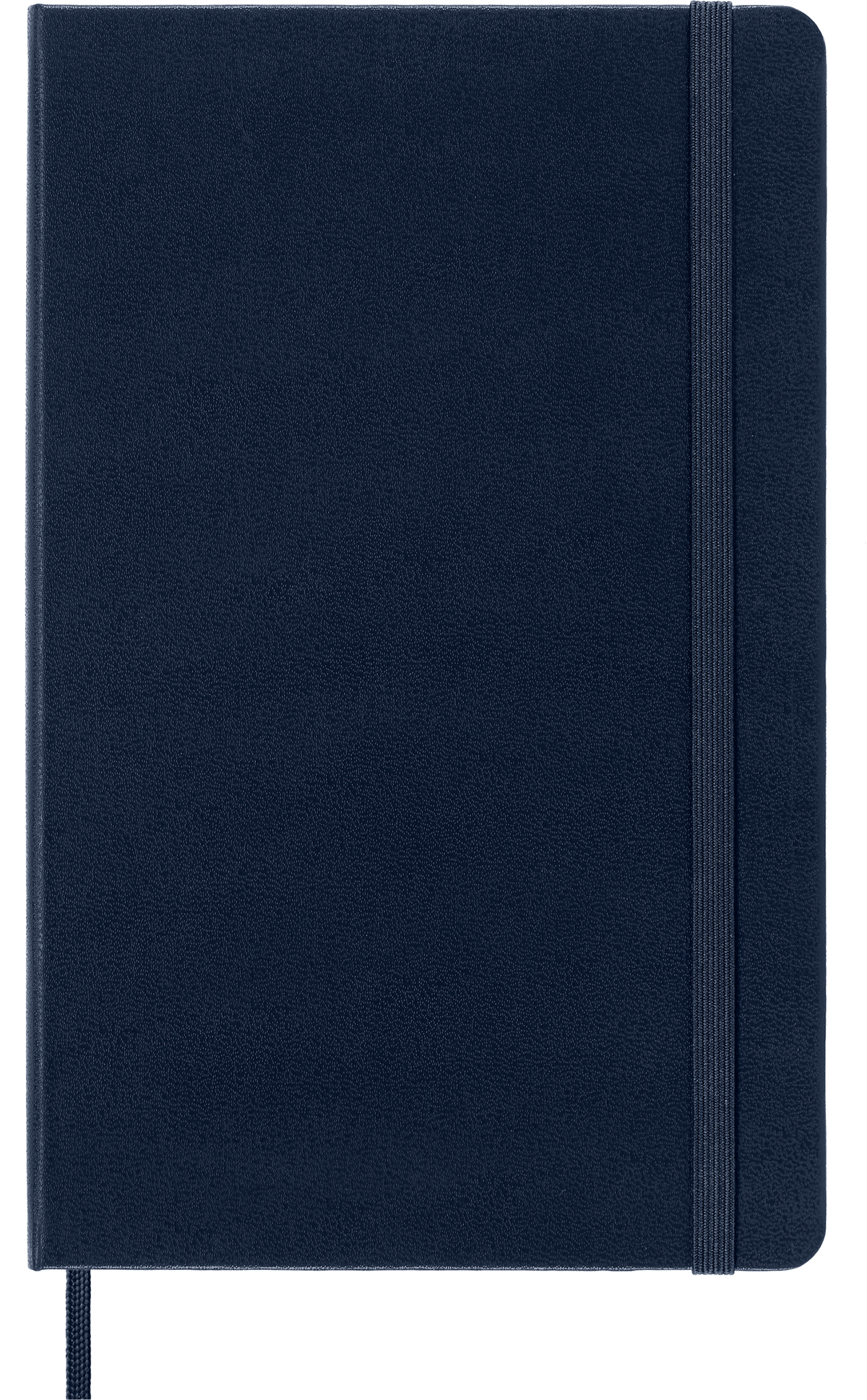 Moleskine Classic Notebook, Hard Cover, Large, Ruled — Sapphire Blue, front cover