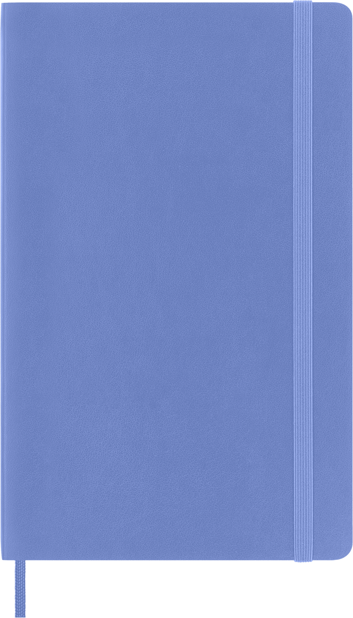 Moleskine Classic Notebook, Soft Cover, Large, Ruled — Hydrangea Blue, front cover