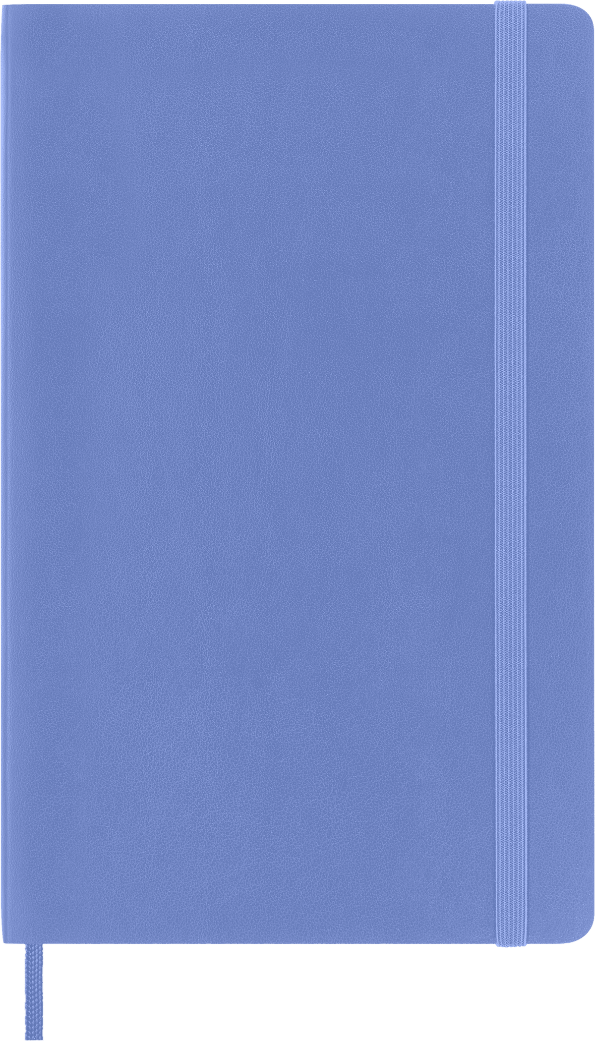 Moleskine Classic Notebook, Soft Cover, Large, Plain — Hydrangea Blue, front cover