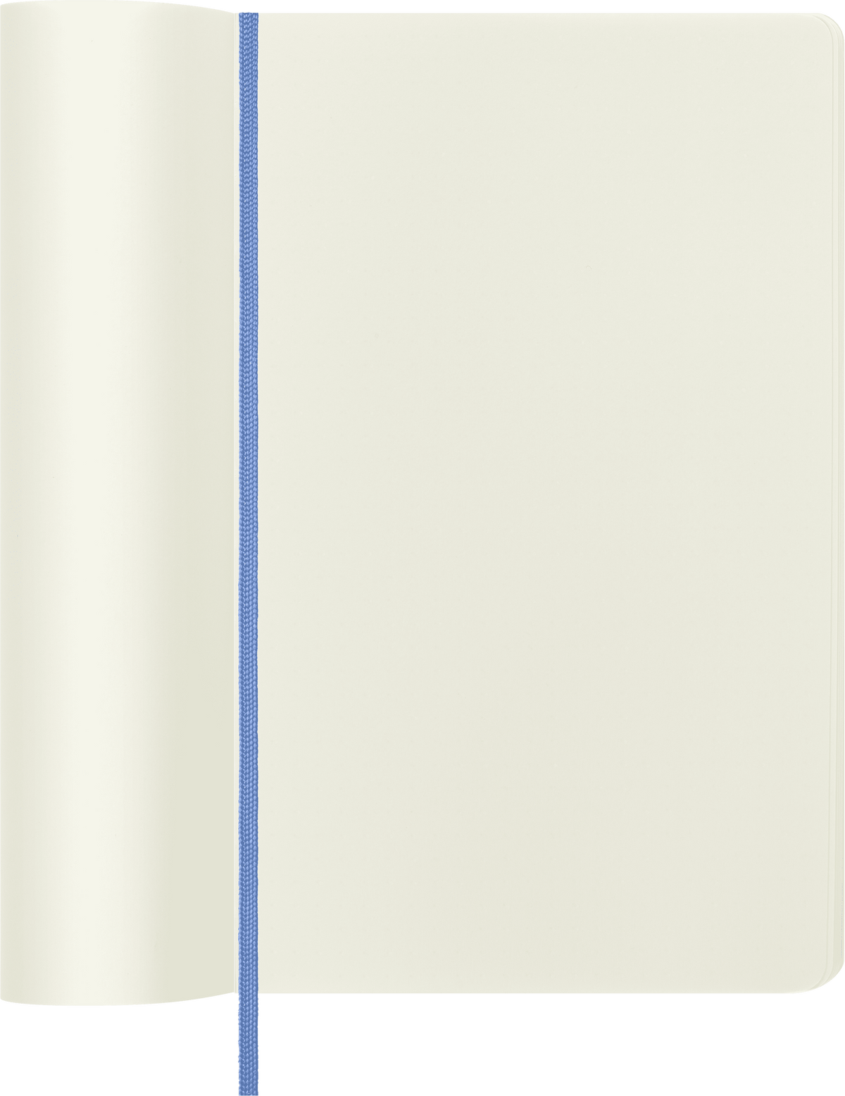 Moleskine Classic Notebook, Soft Cover, Large, Plain — Hydrangea Blue, detail