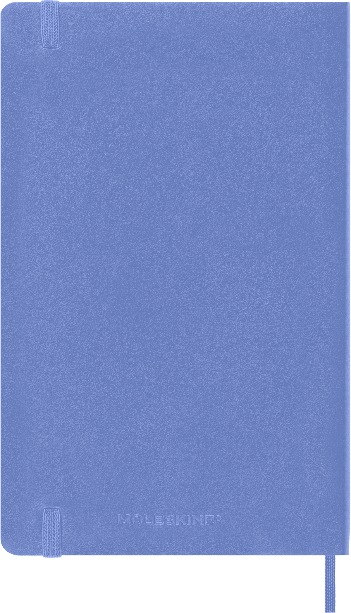 Moleskine Classic Notebook, Soft Cover, Large, Plain — Hydrangea Blue, detail view 3
