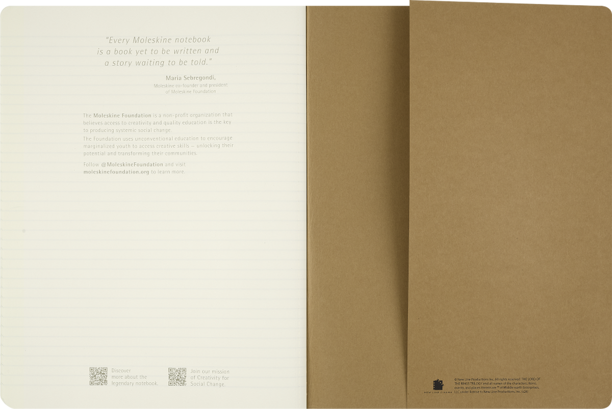 Moleskine The Lord of the Rings Cahier Journal 3-Pack, XL, Ruled — Set of 3, detail view 3