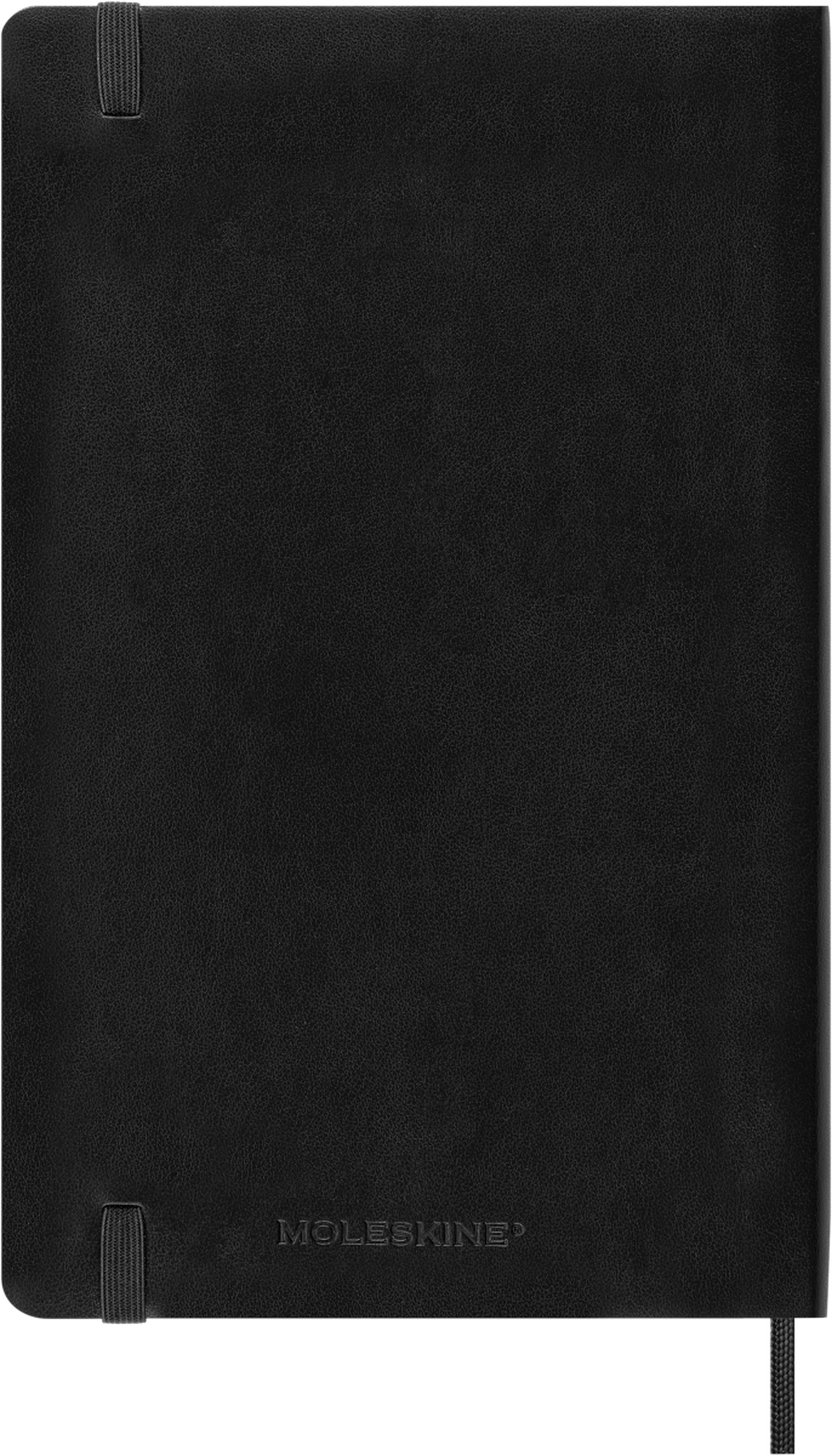 Moleskine 18-Month Daily Planner 2026–2027, Large, Soft Cover — Black, detail view 4