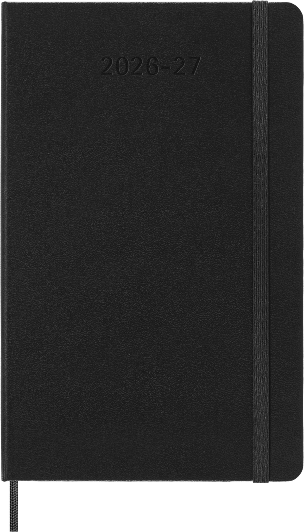 Moleskine 18-Month Weekly Planner 2026–2027, Hard Cover — Black, Large, front cover