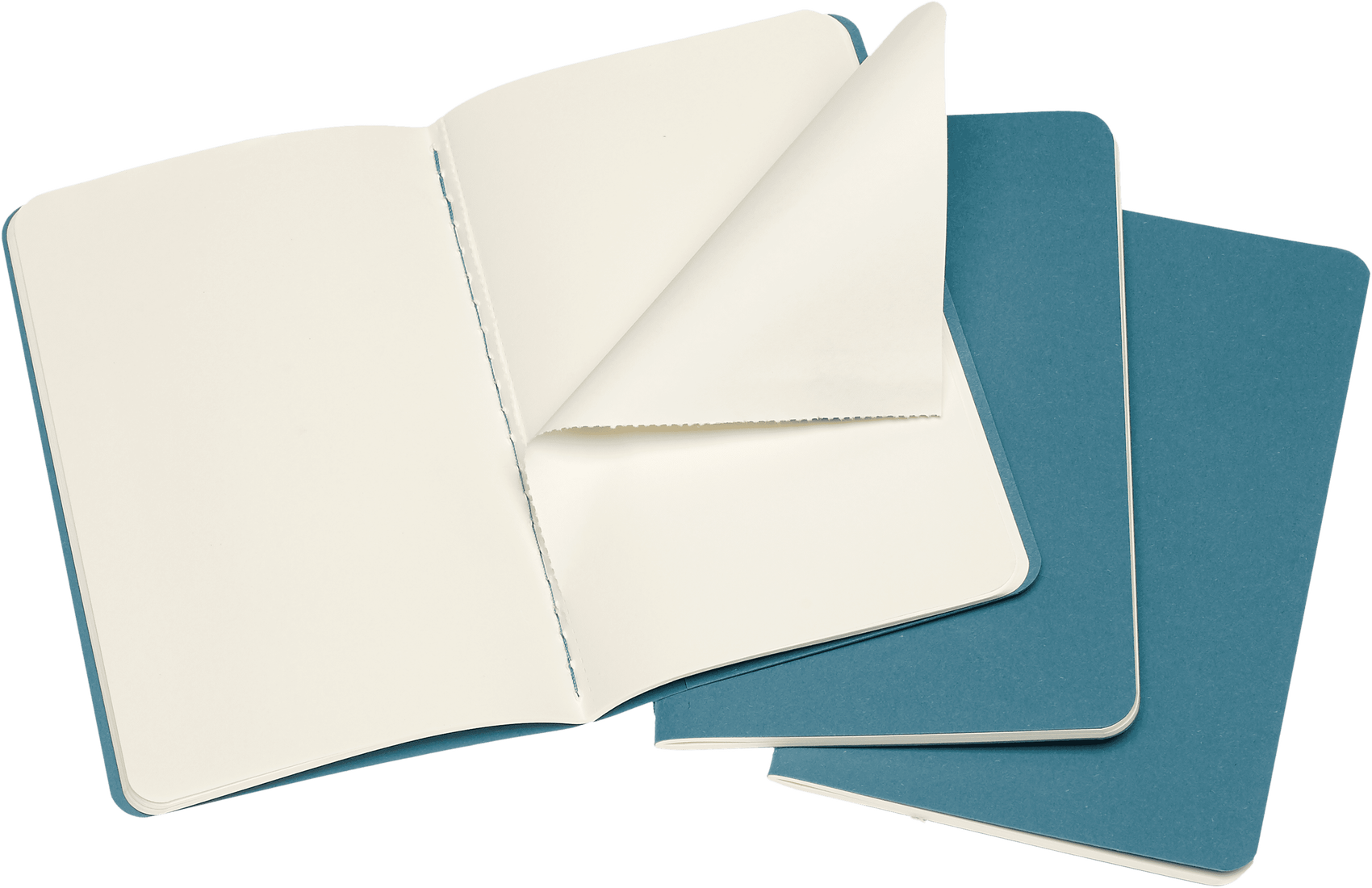 Moleskine Cahier Notebook Small (Pocket) Plain 3-pack