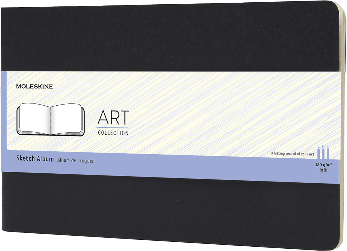 Moleskine Art Sketch Album, Large — Black, front cover