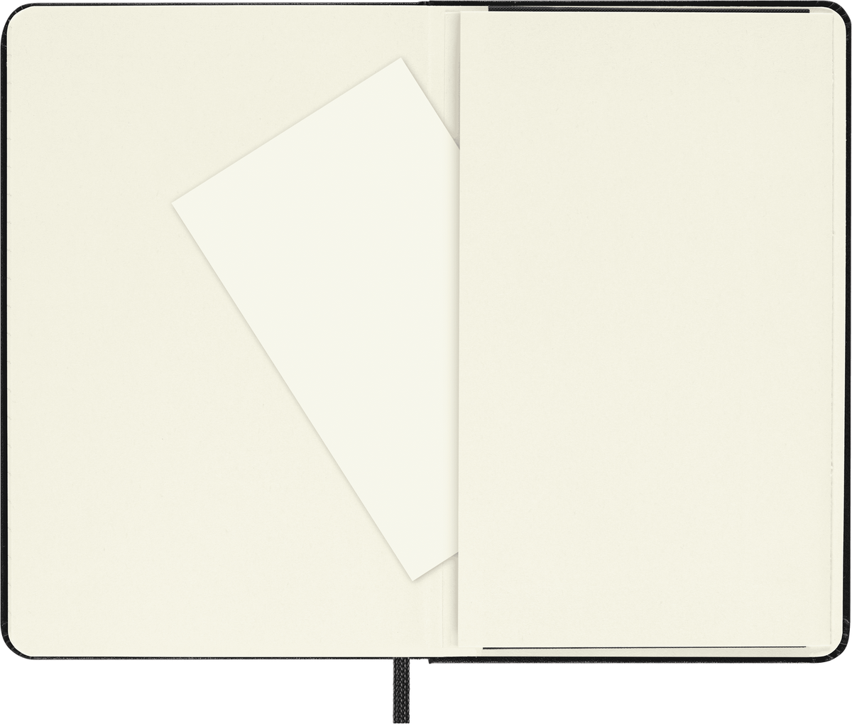 Moleskine Classic Notebook, Hard Cover, Pocket, Ruled — Black, detail view 2