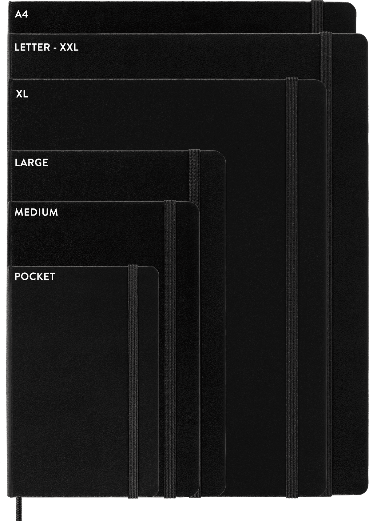 Moleskine Classic Notebook, Hard Cover, Pocket, Ruled — Black, detail view 4