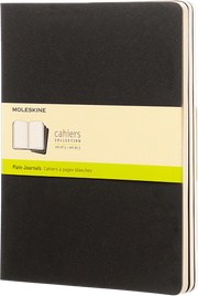 Moleskine Cahier Notebook XL Plain Black 3-pack