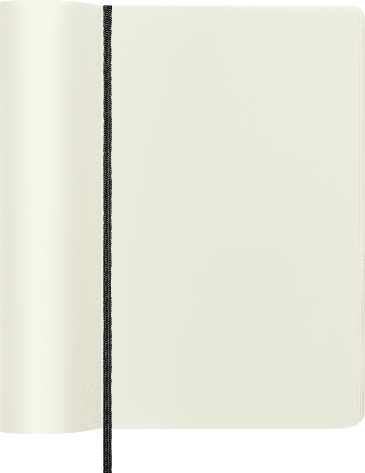 Moleskine Classic Notebook, Plain — Large Soft Cover, Black, detail