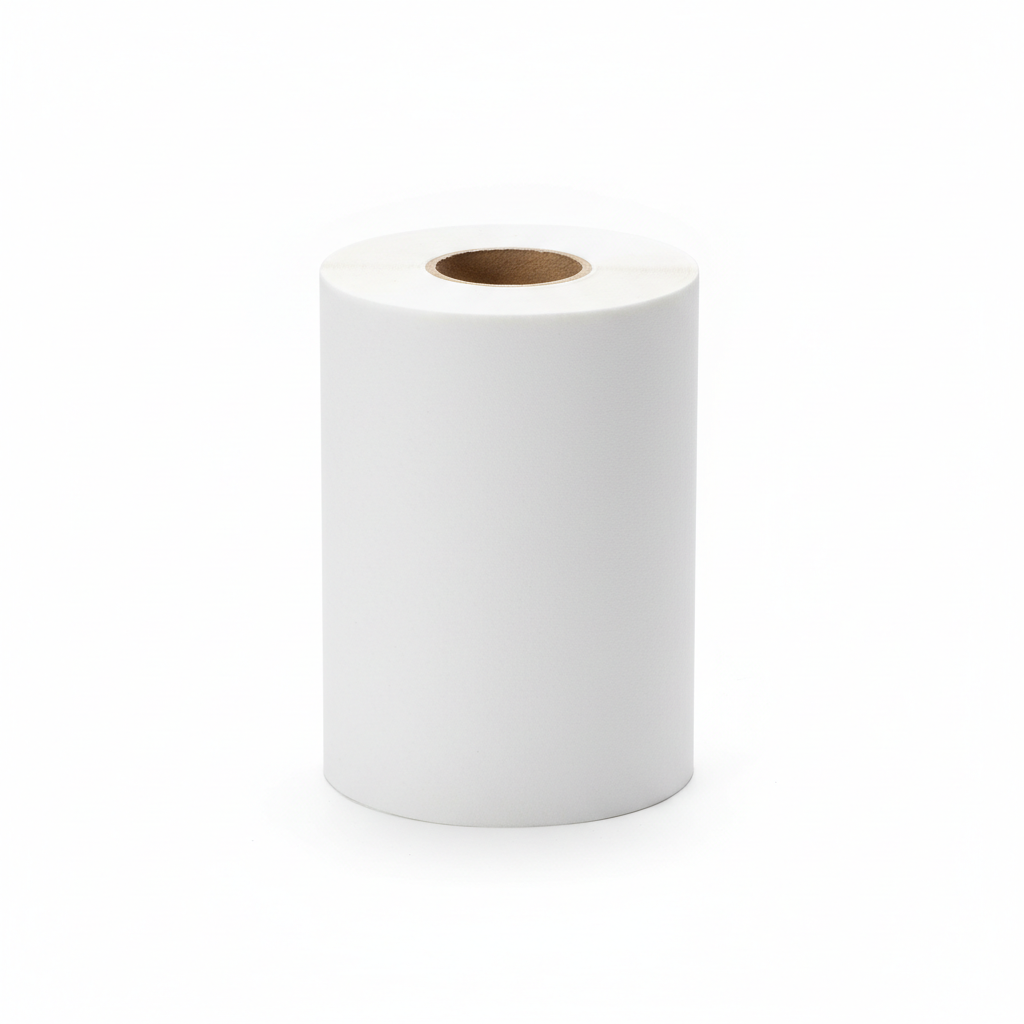 White thermal paper roll