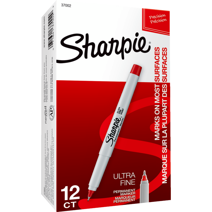 Sharpie Ultra Fine Marker Red 37002