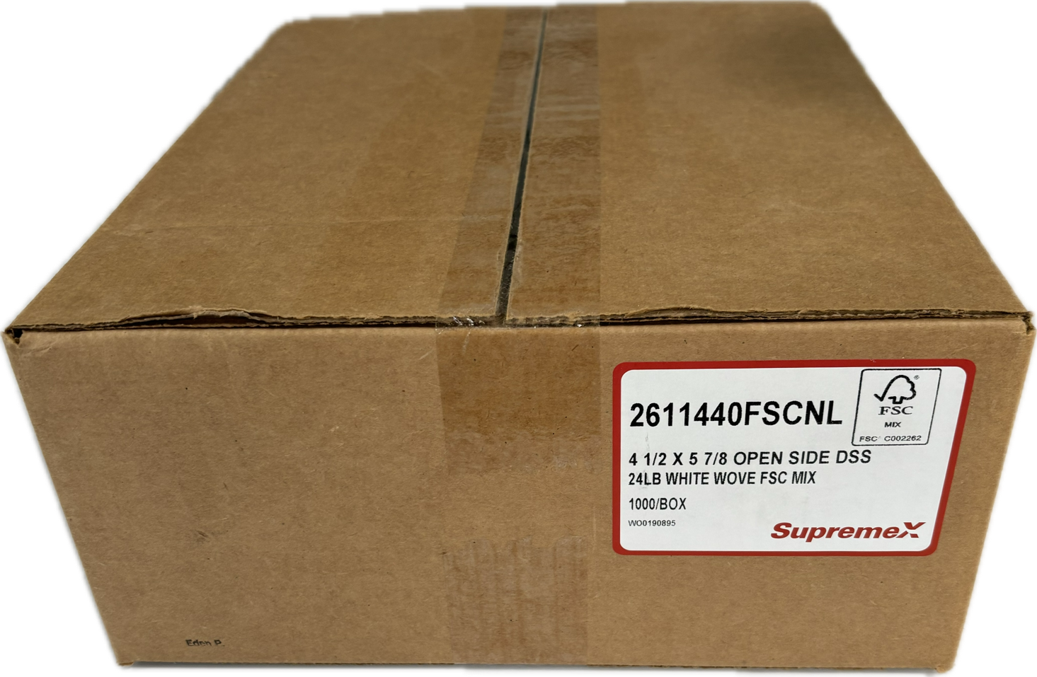 Envelope 4 1/2 x 5 7/8 open side white 1000/box