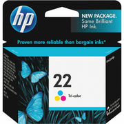 HP 22 (C9352AN) Cartouche d'encre jet d'encre originale rendement standard - Cyan, Magenta, Jaune - 1 pièce