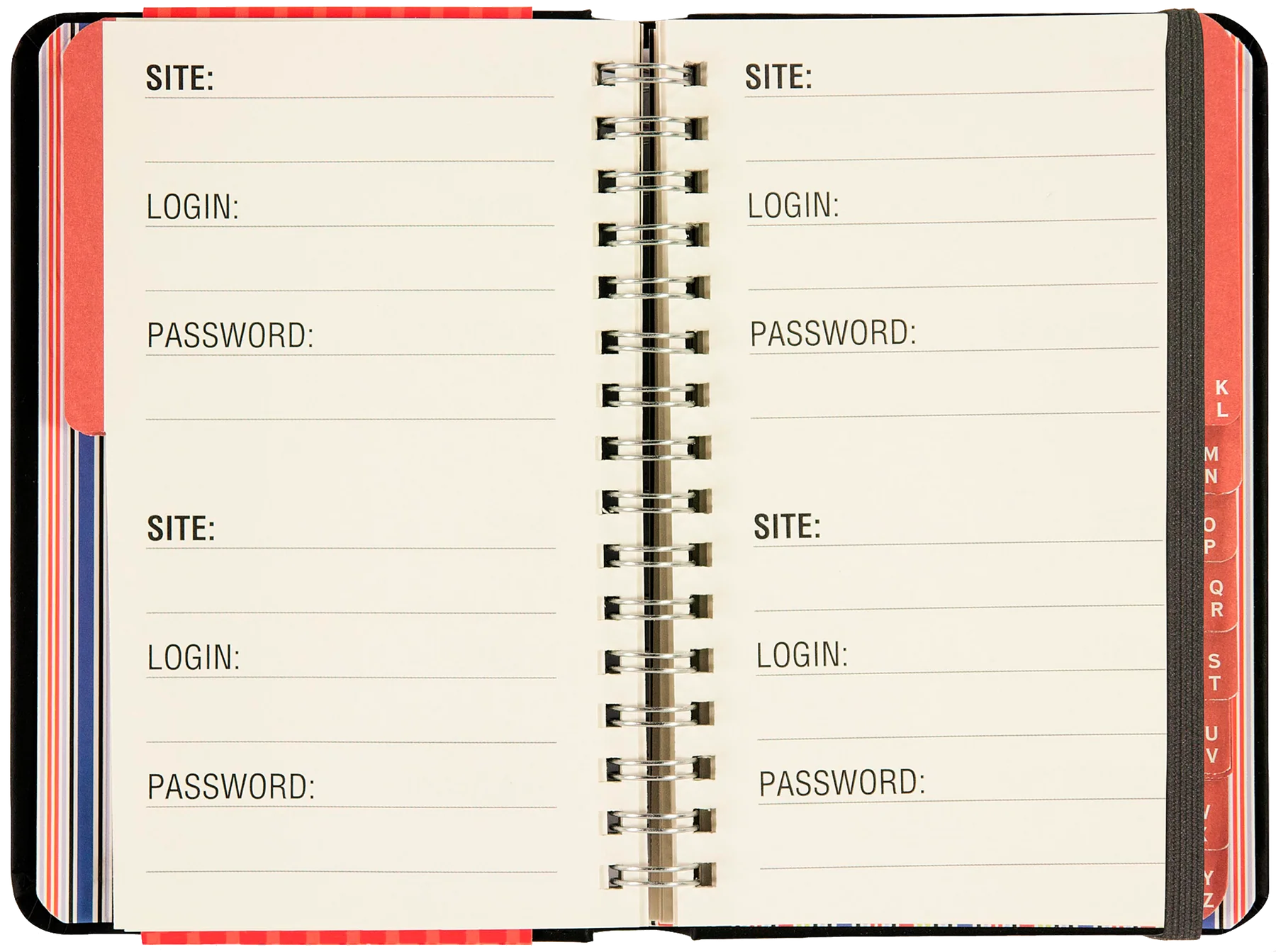 Internet Logbook 4x5" Largeprint