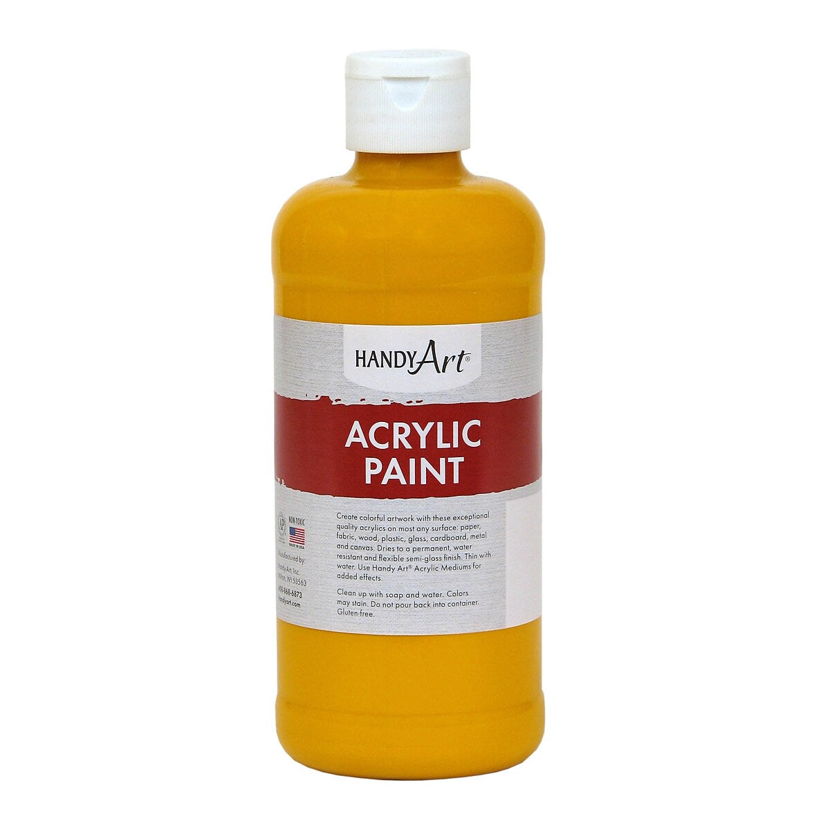 Handy Art Student Acrylic Paint — 16 oz Deep Yellow