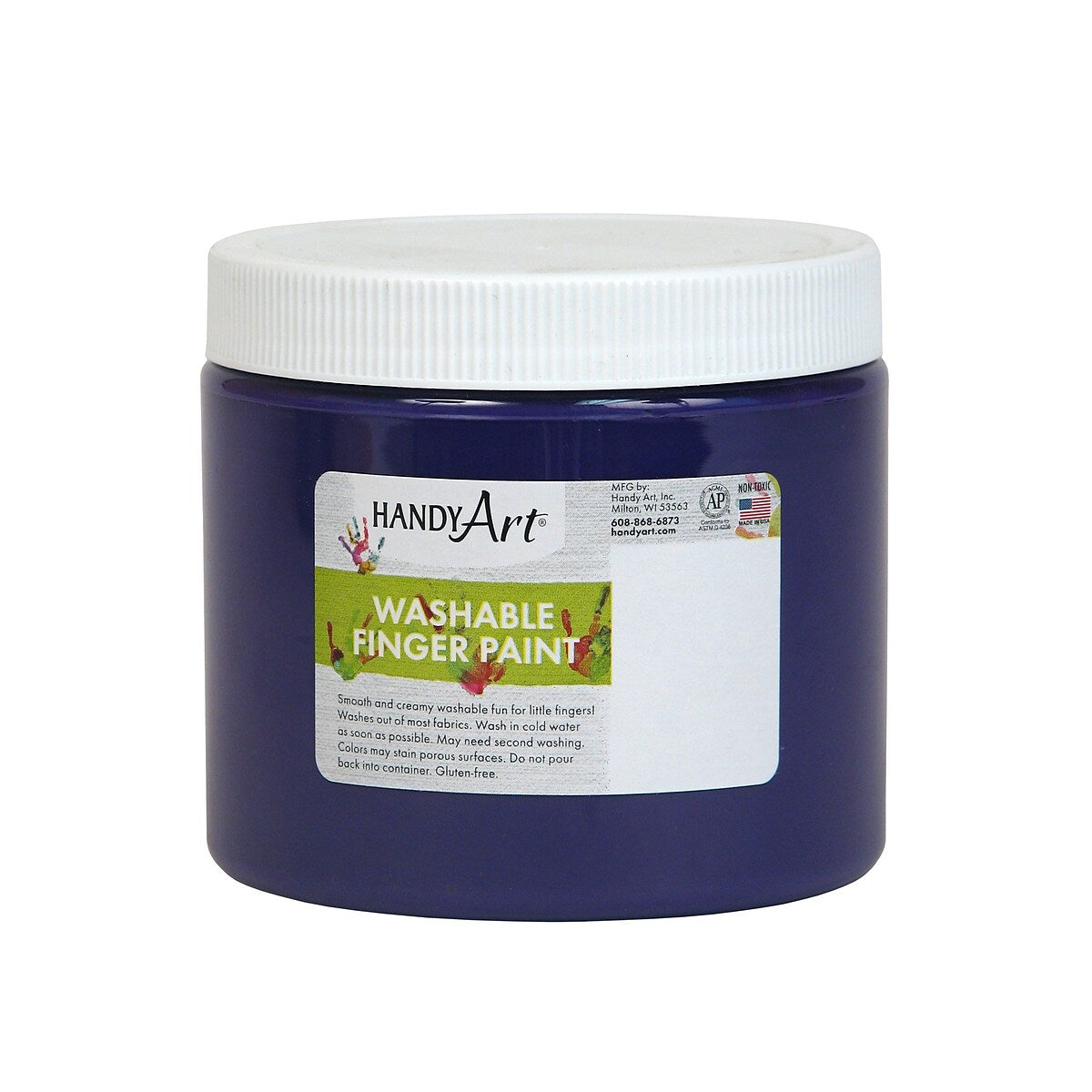 Handy Art Washable Finger Paint, 16 oz — Violet