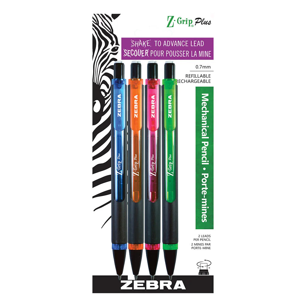 Mechanical Pencil Z-grip 4/pk 0.7mm