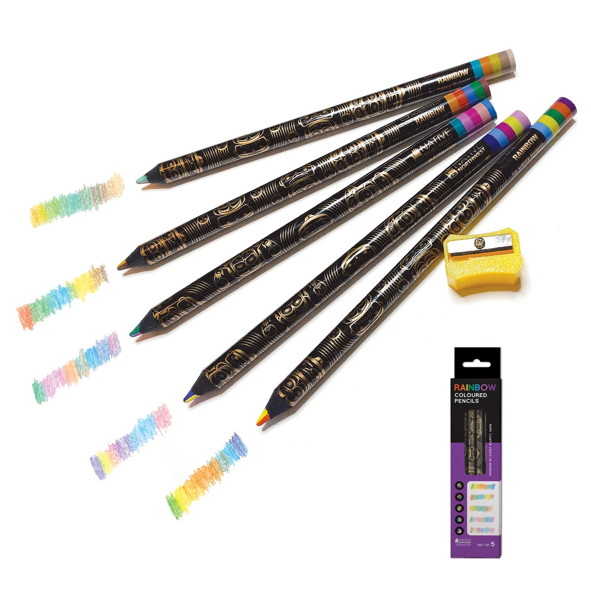 Northwest Rainbow Coloured Pencils 5pk