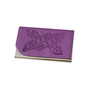 Card Holder Hummingbirds Purple Indigenous Art