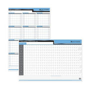 DayTimer Yearly Laminated Reversable Wall Calendar, 24" x 36"