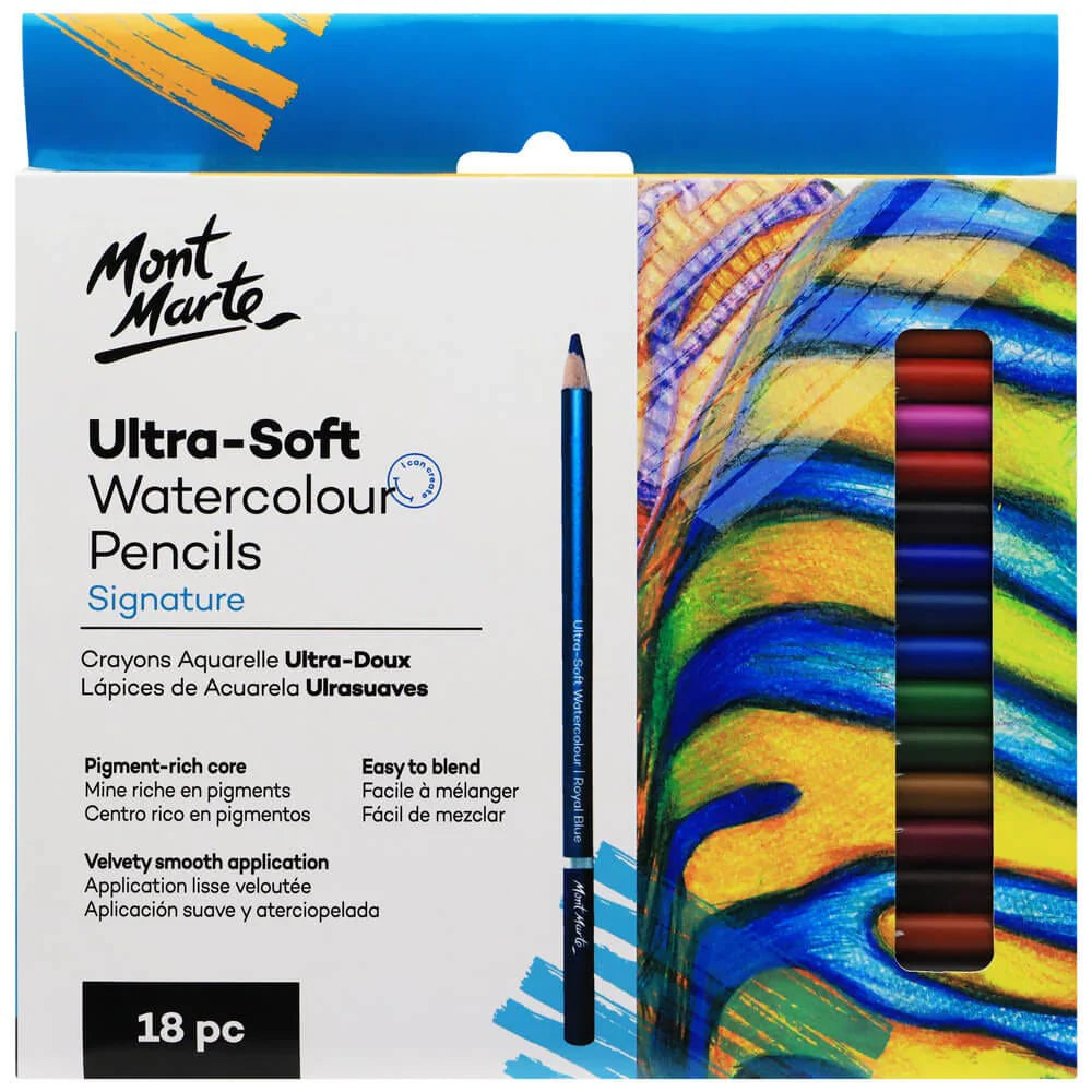 Ultra Soft Watercolour Pencils 18pc