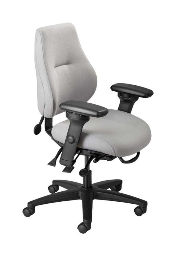 ergoCentric myCentric Medium Back Multi-Tilter Chair – Carbon