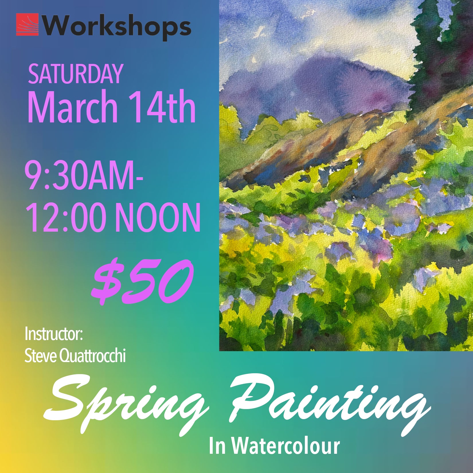 Spring Painting Techniques in Watercolour