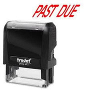 Trodat Red Past Due Self Inking Stamp - TRO11340