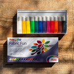 Pentel Fabric Fun Fabric Paint — 12 Assorted Colours, 6 mL Tubes