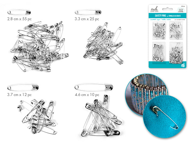 ÉPINGLES DE SÛRETÉ ASSORTIES 102PC