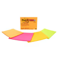 Easel Pad Post It Notes 6x8 Neon 4/Pack